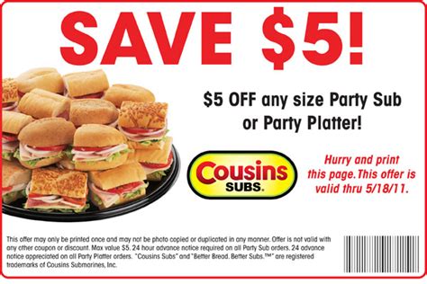 Cousins $5 off coupon. Things To Know About Cousins $5 off coupon. 